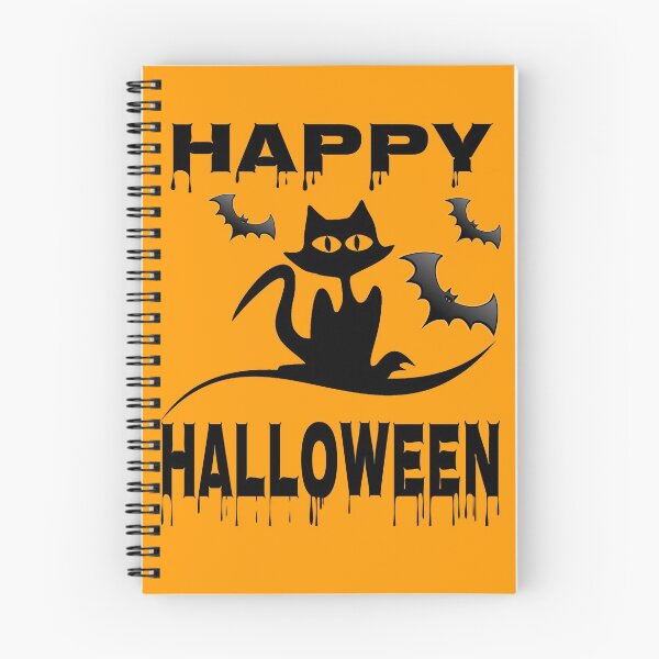 Item preview, Black Cat & Bats Happy Halloween designed and sold by Linda Roisum.