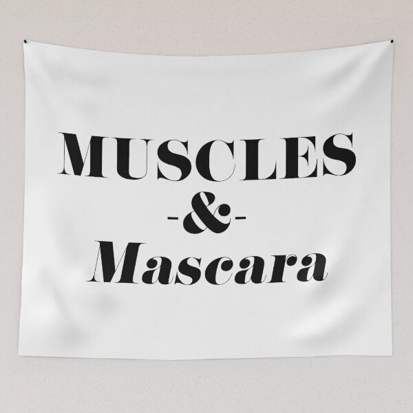 Aperçu de l'œuvre Muscles et Mascara créée et vendue par tshirtstylist.