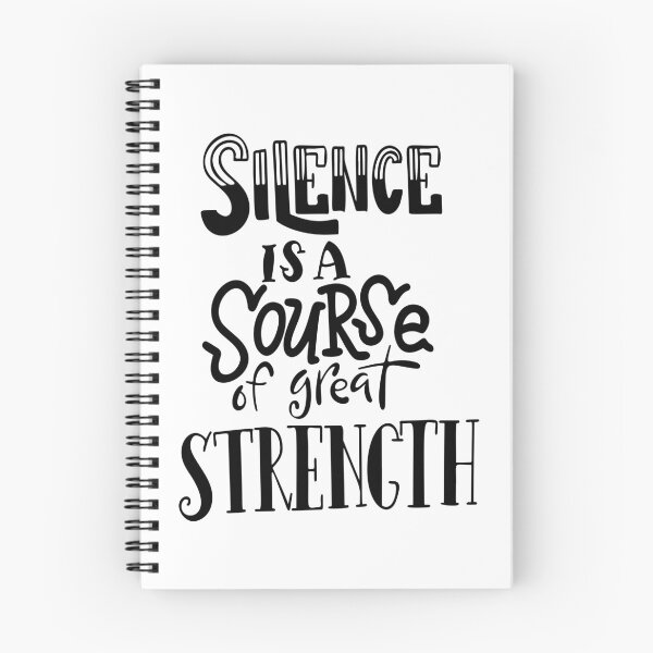 Item preview, Silence Is A Source Of Great Strength Inspirational Quotes designed and sold by ProjectX23.