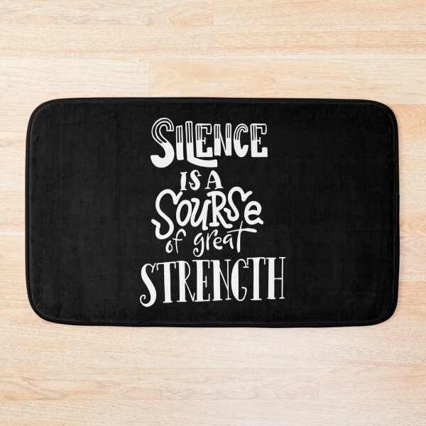 Item preview, Silence Is A Source Of Great Strength Inspirational Quotes designed and sold by ProjectX23.