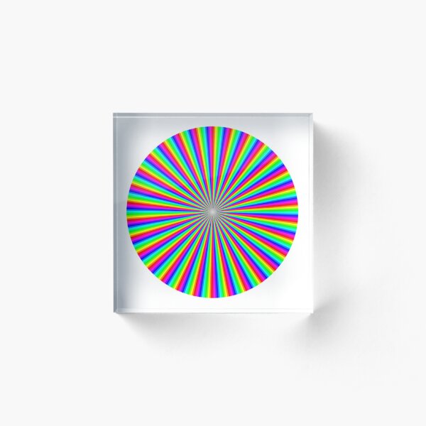 #Op #art - art movement, short for #optical art, is a style of #visual art that uses optical illusions Acrylic Block