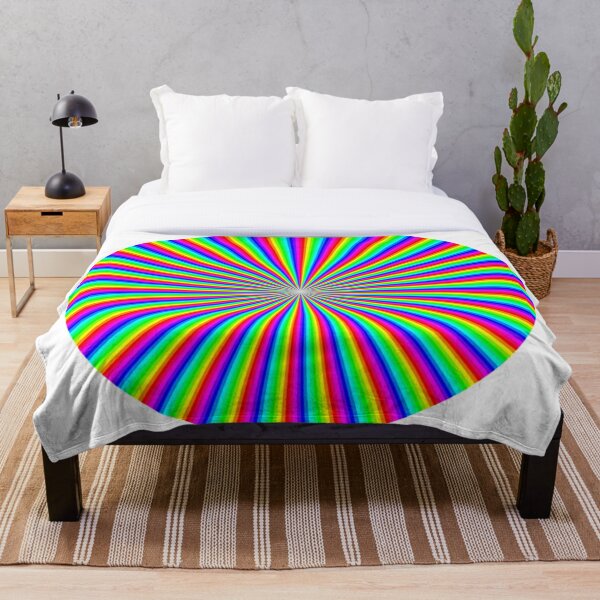 #Op #art - art movement, short for #optical art, is a style of #visual art that uses optical illusions Throw Blanket