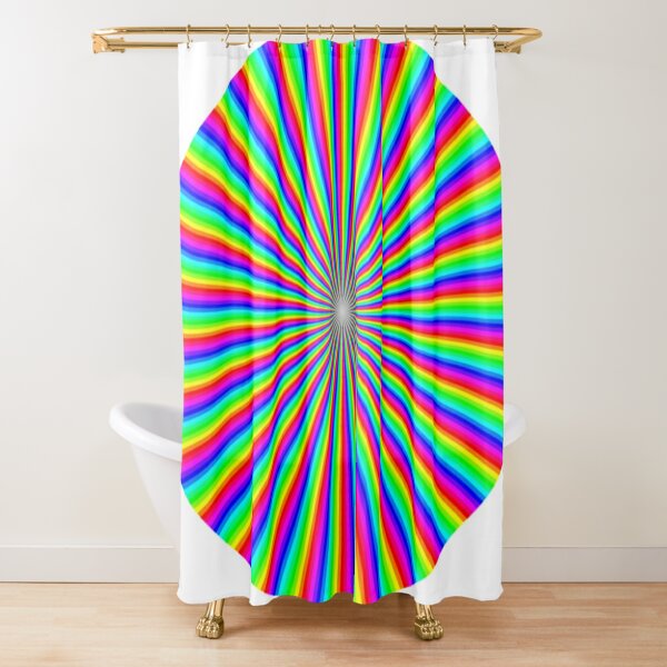 #Op #art - art movement, short for #optical art, is a style of #visual art that uses optical illusions Shower Curtain