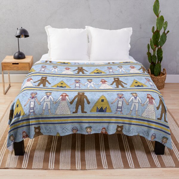 Midsommar Pattern #2 Throw Blanket