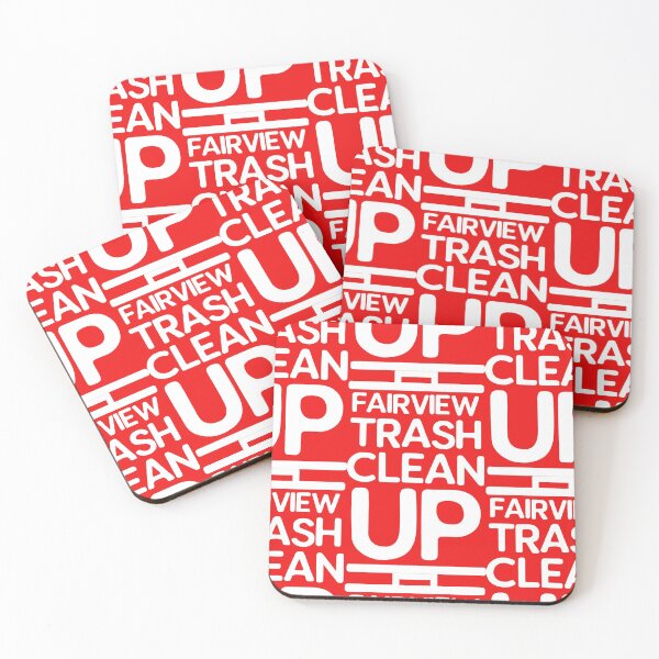 Fairview Trash Cleanup Coasters (Set of 4)