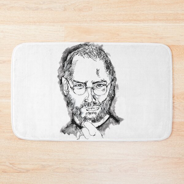 Item preview, steve jobs black and white sketch portrait || steve jobs black and white watercolor  designed and sold by KARTICK DUTTA.
