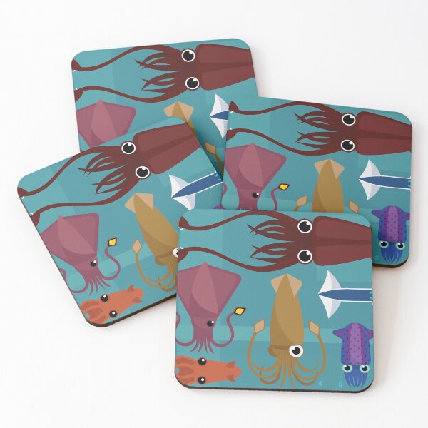 Item preview, Squid Around the World designed and sold by The Dice Nest (OwlHatArt).
