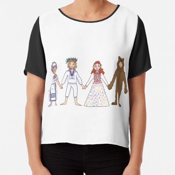Midsommar Line Up Chiffon Top