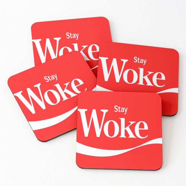 Item preview, Stay Woke Coca Cola/Coke Parody designed and sold by The Nerd Underground.