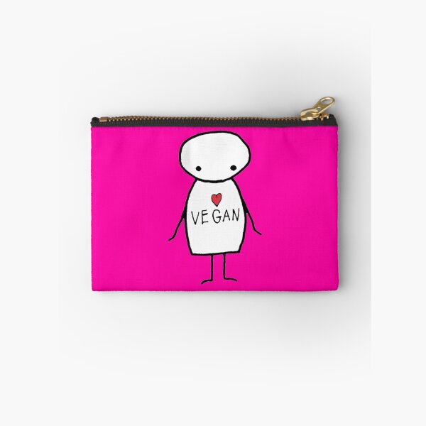 Item preview, VEGAN - Cute Drawing with Red Heart designed and sold by Susan Prolman.