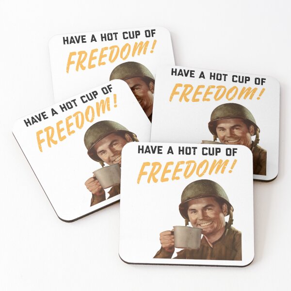 Item preview, Hot Cup of Freedom! | Vintage Patriotic Military WW2 Coffee  designed and sold by lucasmtran.