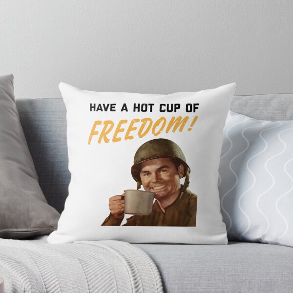 Item preview, Hot Cup of Freedom! | Vintage Patriotic Military WW2 Coffee  designed and sold by lucasmtran.