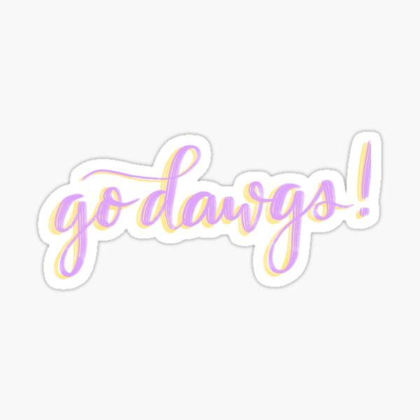 go dawgs Sticker