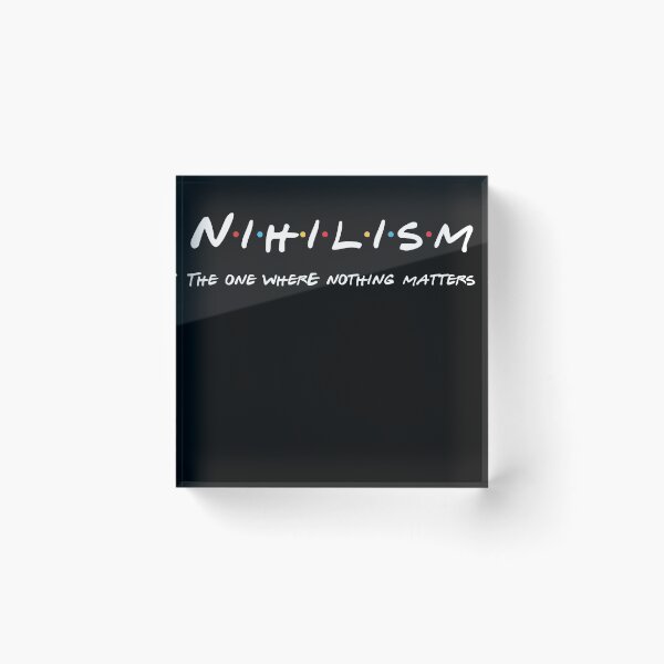 Item preview, Nihilism Sitcom parody with subtext designed and sold by ScapegoatPrints.