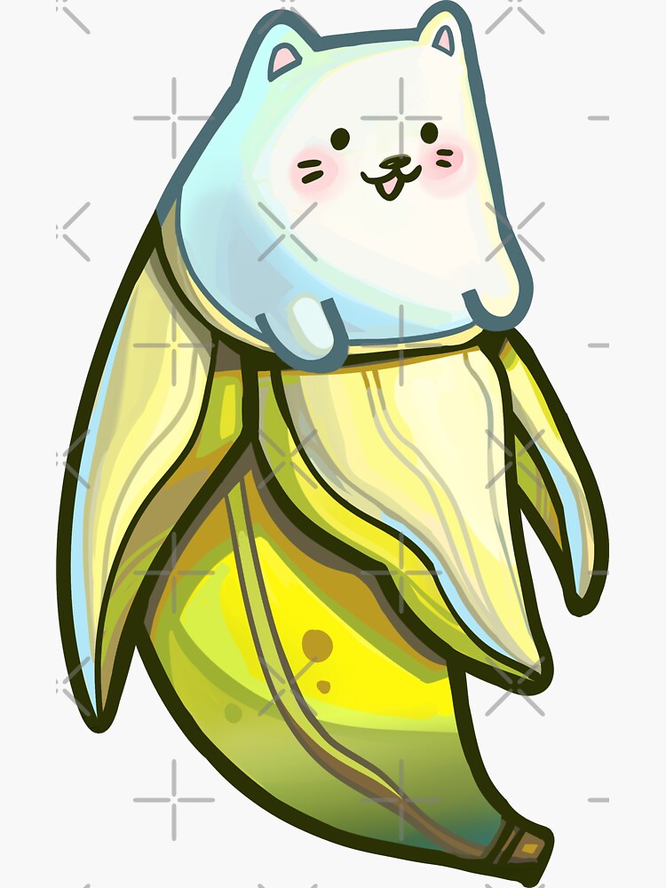 Bananya Anime Cat Banana Bleu Portefeuille 