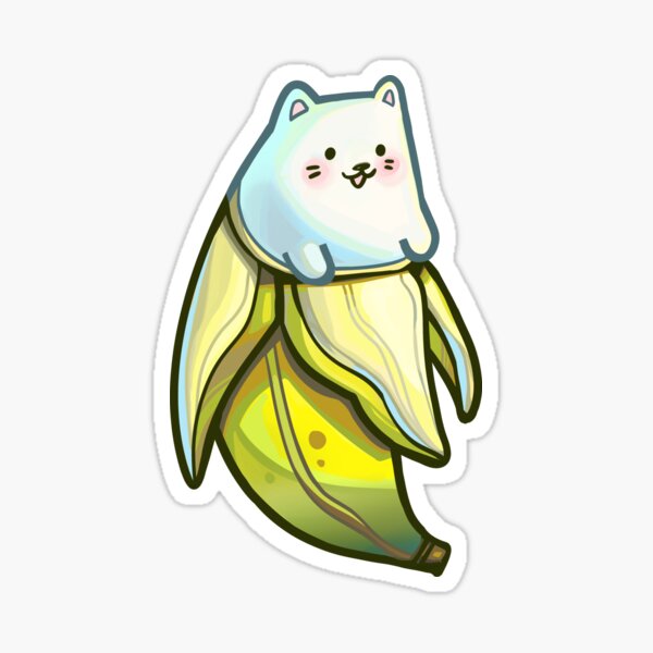 Premium Vector  Cute banana cat illustration