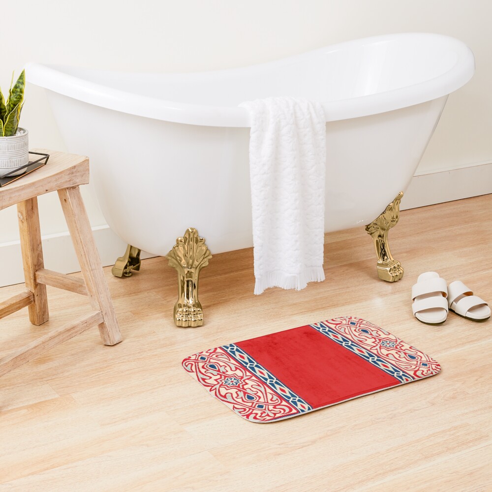 Khayamiya Egyptian Tent Decoration Print Bath Mat