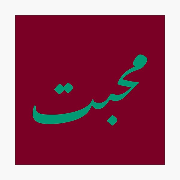 Mohabbat (Love) Photographic Print