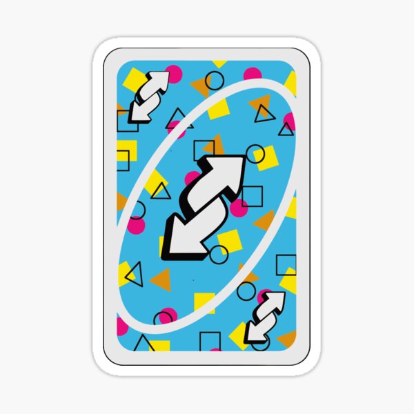 rainbow uno reverse card Sticker for Sale by mikaylabianchin