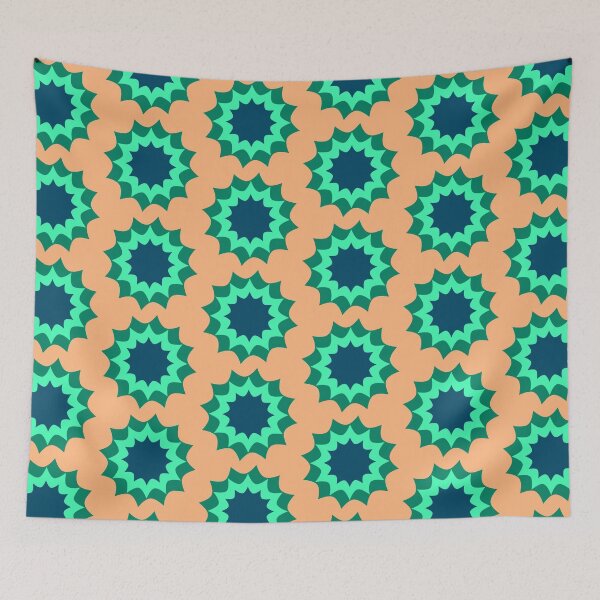 Item preview, Seafoam Starburst Maze designed and sold by EvePenman.