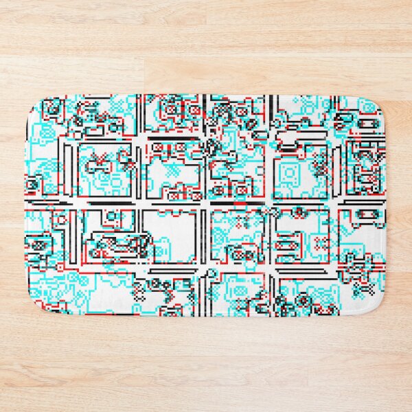 Item preview, Pixellated City Overhead designed and sold by Allerjeez.