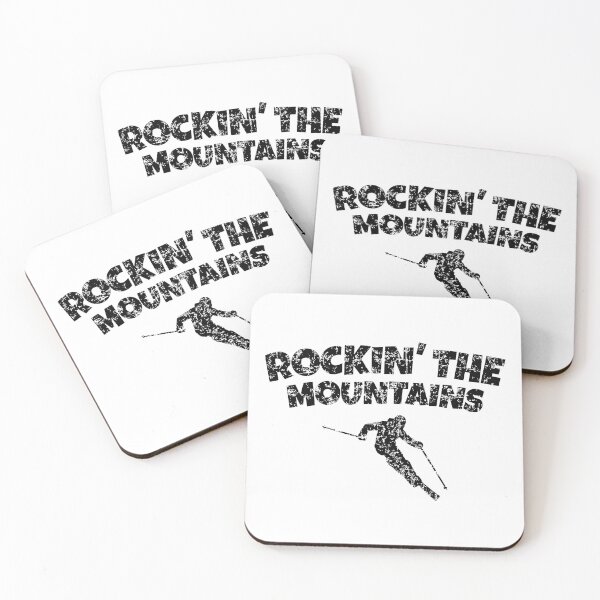 Item preview, Rockin' The Mountains (Vintage Black) Ski Skier Design designed and sold by theshirtshops.