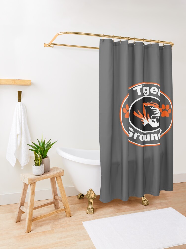Buy Now Tiger Grounds Shower Curtain CS-6OOCLPSQ