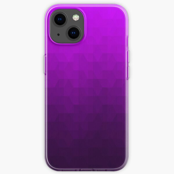 Hexagonal Overlay - Royal Purple iPhone Soft Case