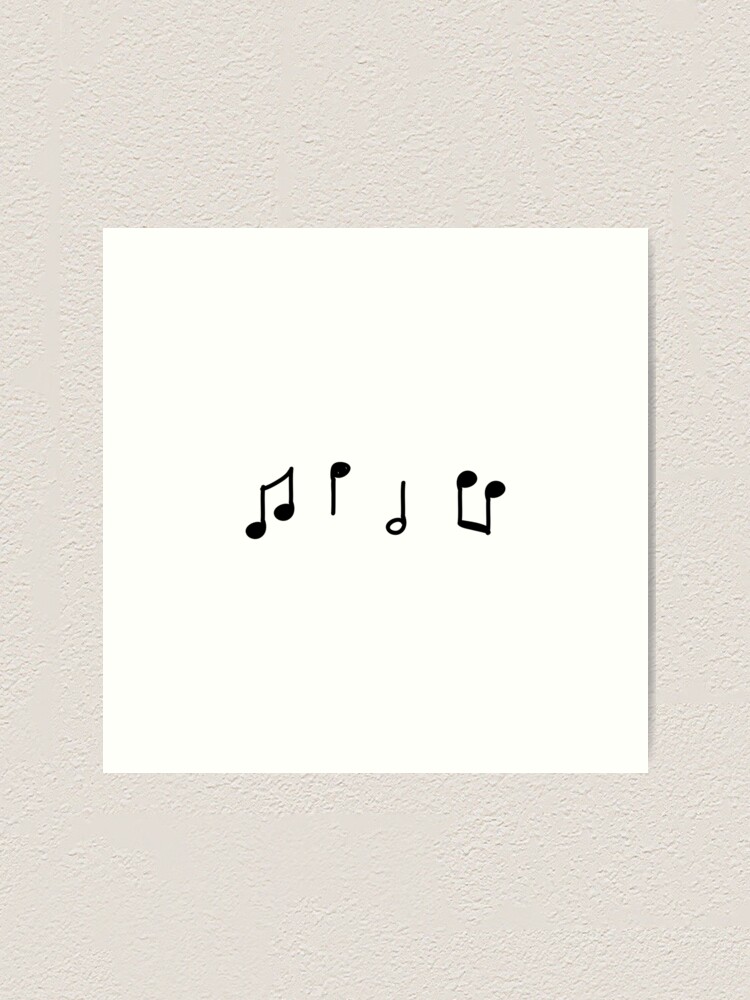 music notes pack stickers art print for sale by the college gal redbubble