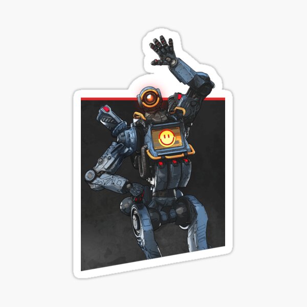 Apex Legends Pathfinder Black Sticker By Lutziecreations Redbubble 9464