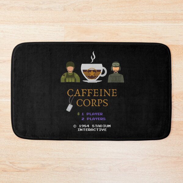 Item preview, Caffeine Corps Classic Video Game Title Screen designed and sold by Legit Hooligan.