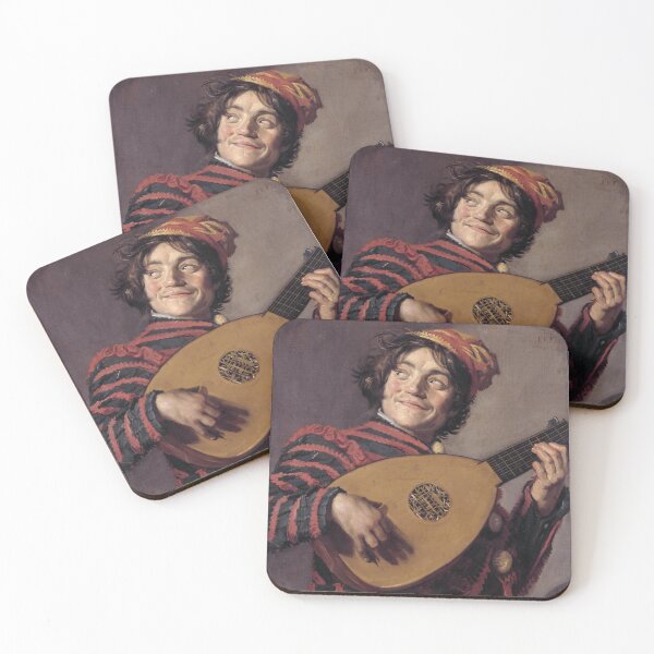 Item preview, Frans Hals - Luitspelende Nar - Jester with a Lute  designed and sold by ArtExpression.
