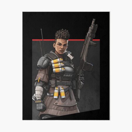 Apex Legends Bangalore Black Art Board Print By Lutziecreations Redbubble