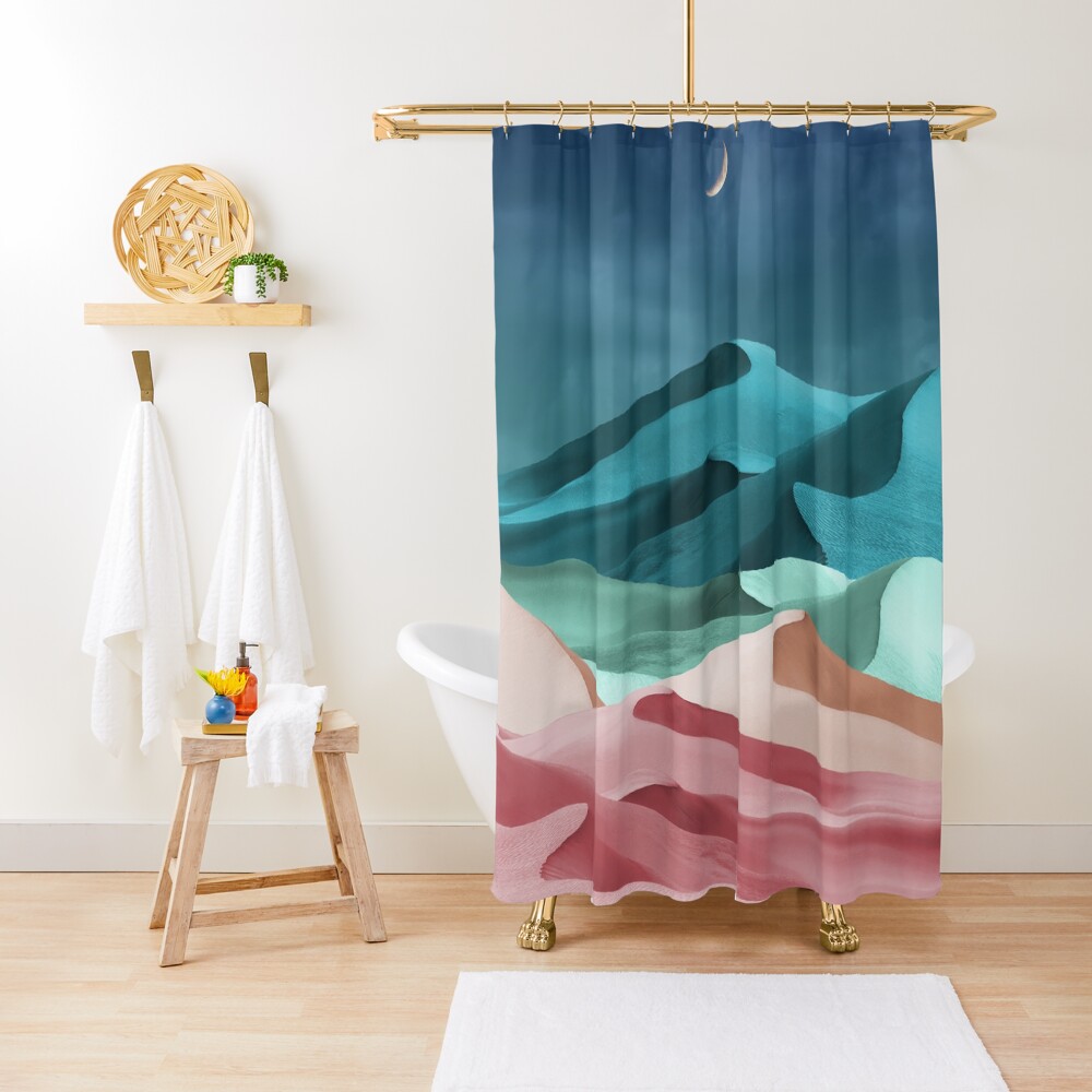Blushing Pistachio Shower Curtain