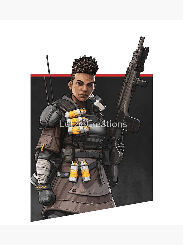 Apex Legends Bangalore White Poster By Lutziecreations Redbubble 5217