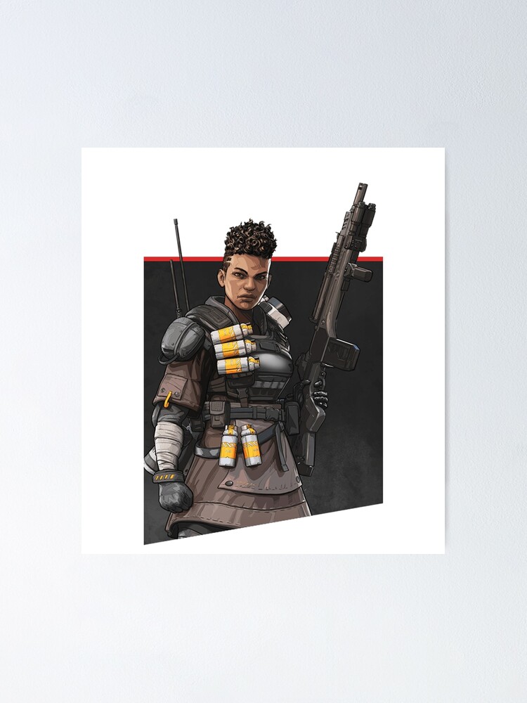 Apex Legends Bangalore White Poster By Lutziecreations Redbubble