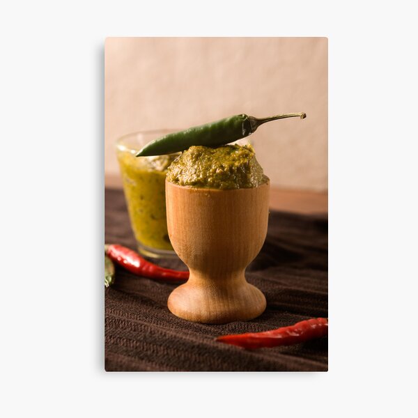 Green Curry and Chiles Canvas Print
