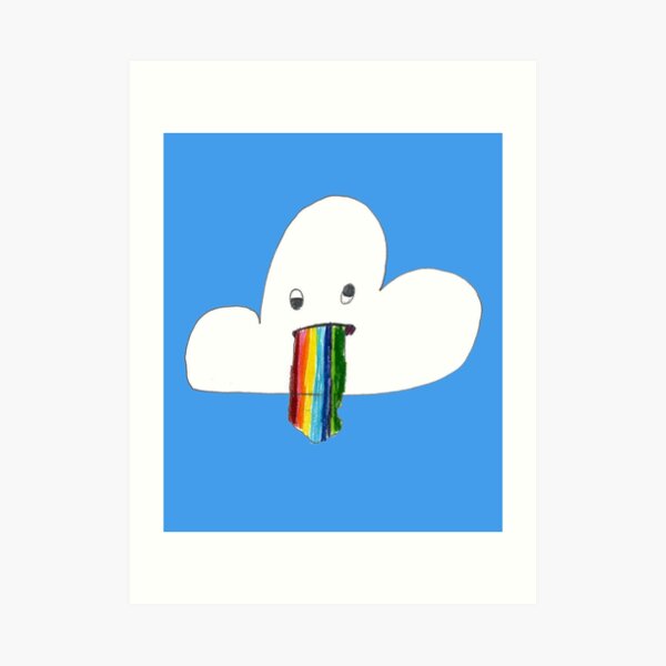 Rainbow Cloud Art Print