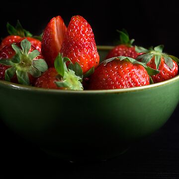 Artwork thumbnail, Strawberries Peering From Bowl by SpicieFoodie