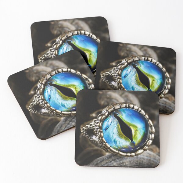 Item preview, Creative ring with dragon eye on nature background designed and sold by dariazu.