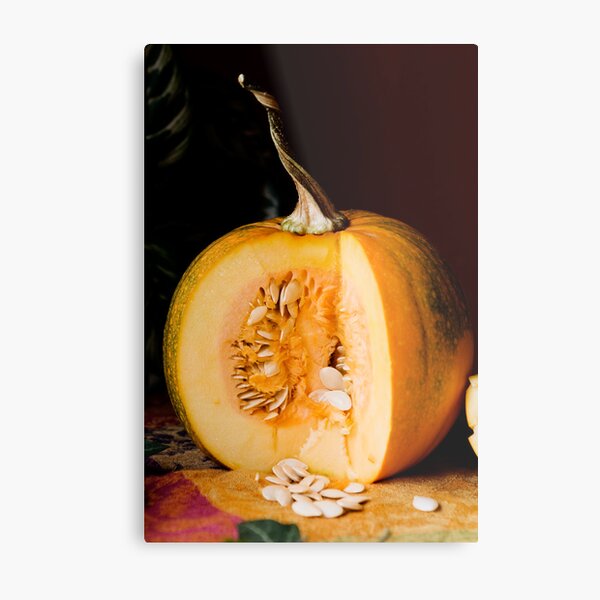 Happy Thanksgiving Pumpkin Metal Print