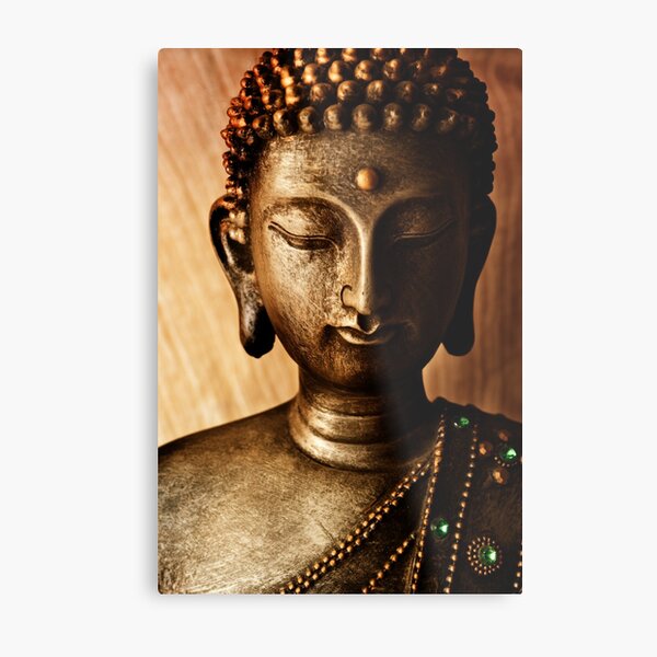 Golden Buddha Metal Print