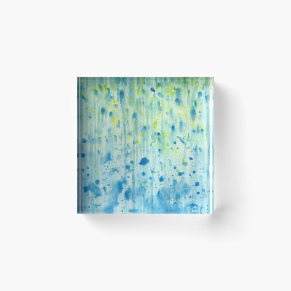 Item preview, Yellow and blue rain designed and sold by experimentons.