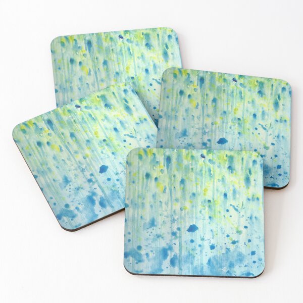 Item preview, Yellow and blue rain designed and sold by experimentons.