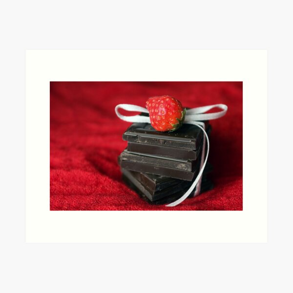 Dark Chocolate Love Art Print