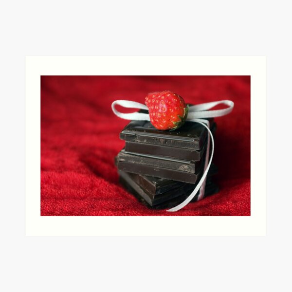 Dark Chocolate Love Art Print