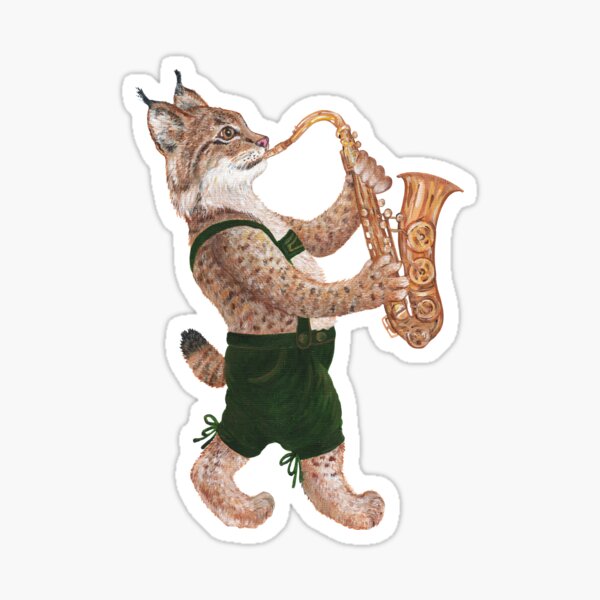 The Musical Bobcat Sticker