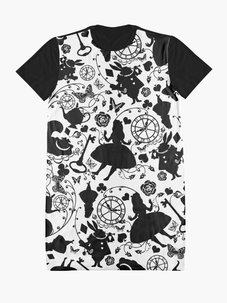 Alternate view of Alice in Wonderland Graphic T-Shirt Dress