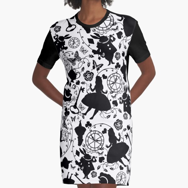 Alice in Wonderland Graphic T-Shirt Dress
