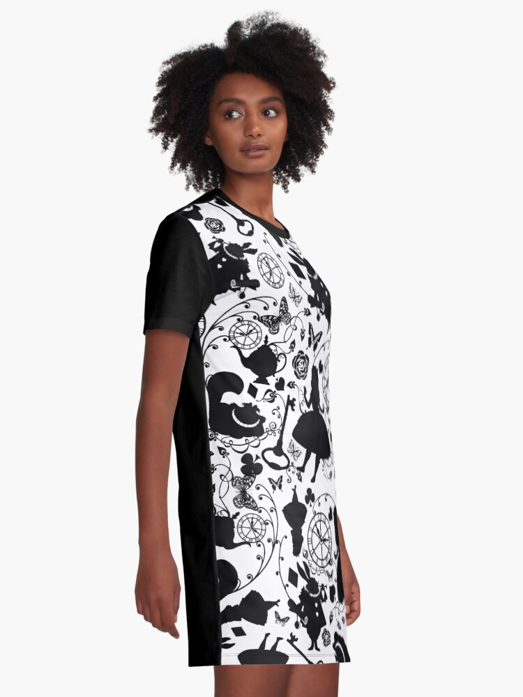 Alternate view of Alice in Wonderland Graphic T-Shirt Dress